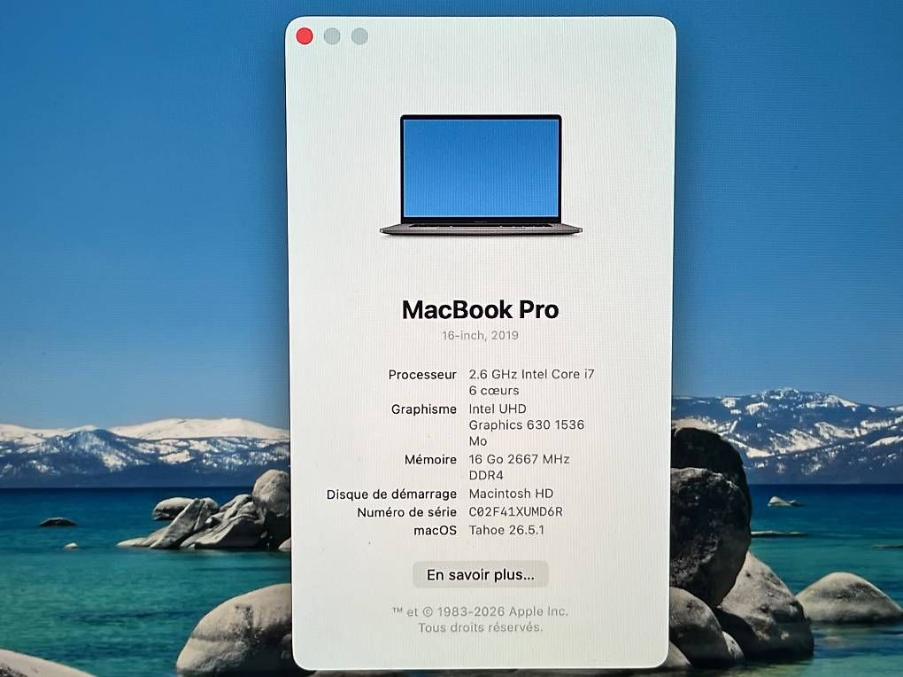 Portables: Mac book pro 16" – D'occasion à St-Prex par st-prex 1