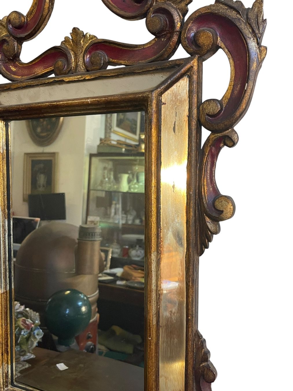 Miroirs: Specchiera in legno dorata e laccata, XX secolo – D'occasion à Bellinzona par Omegart 3