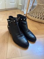 Bottines VALENTINO Rockstud cuir noir
