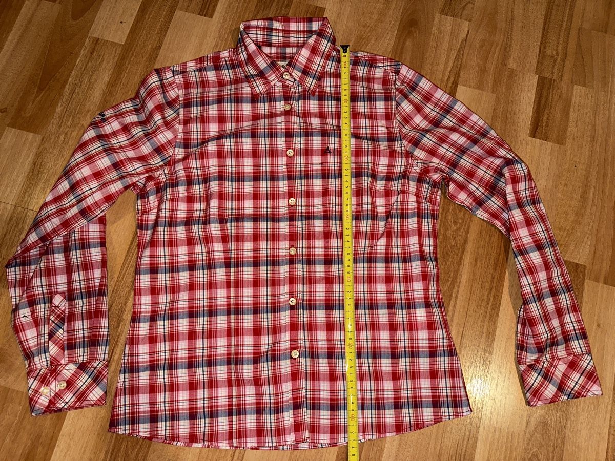 Schoeffel Camicette: Schöffel Bluse kariert Einfache Brustbreite 49cm – Usato da St. Gallen venduto da mai_zpt7 2