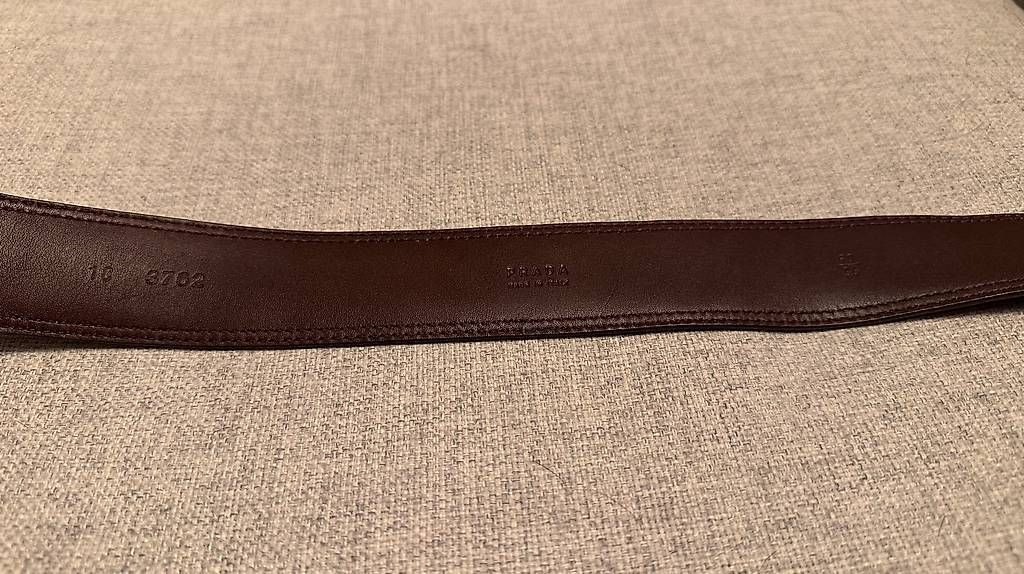 Cinture: PRADA-Gürtel (dunkelblau, 90 cm) – Usato da Hochwald venduto da j_g_7trp 2