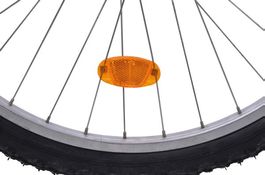Speichenreflektor, oval, orange, 2 Stück