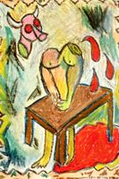 ART-BRUT (Europe, 20. Jh.) Mischtechnik, 1960, monogrammiert