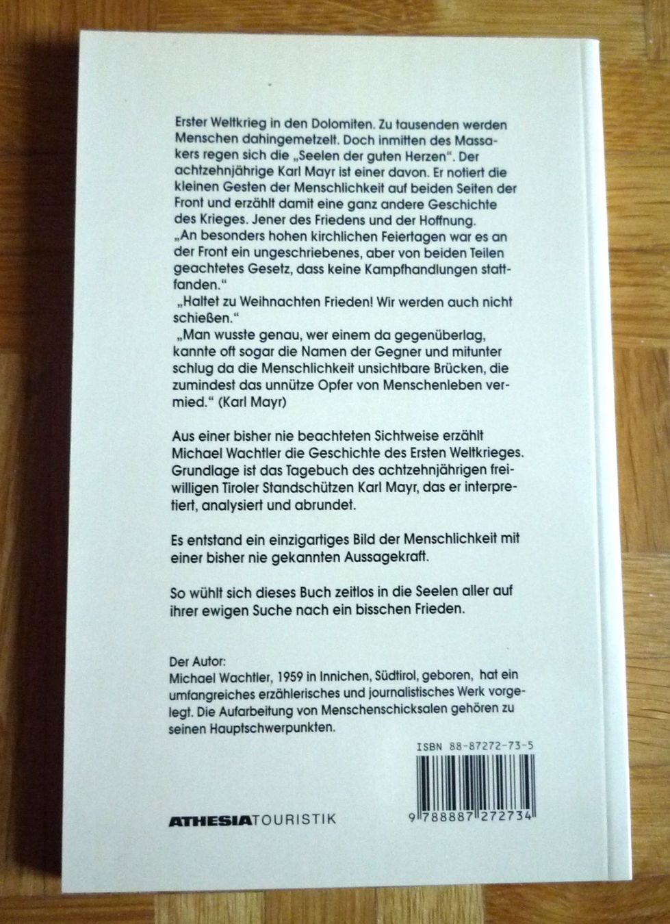 Bücher: Michael Wachtler  "Wir schliessen Frieden" – Gebraucht aus Rafz von Sonnenblume305 3