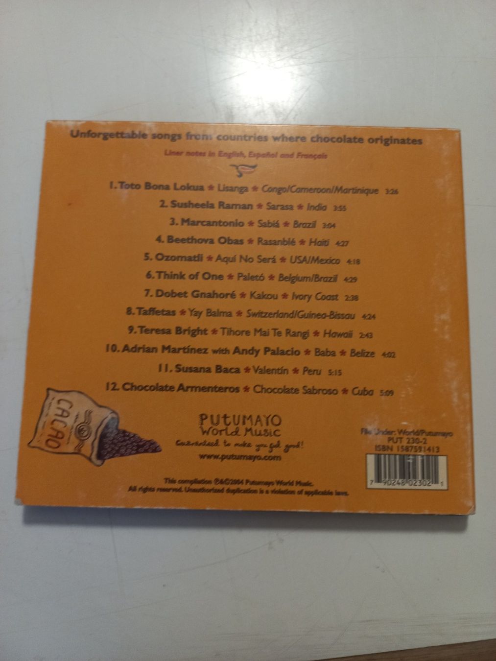 CDs: Putumayo Hot choclate lands – Gebraucht aus Zofingen von piawm 1