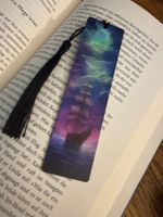 1x Lesezeichen-Buchzeichen-Segelschiff-Zeit für Dich-Bücher