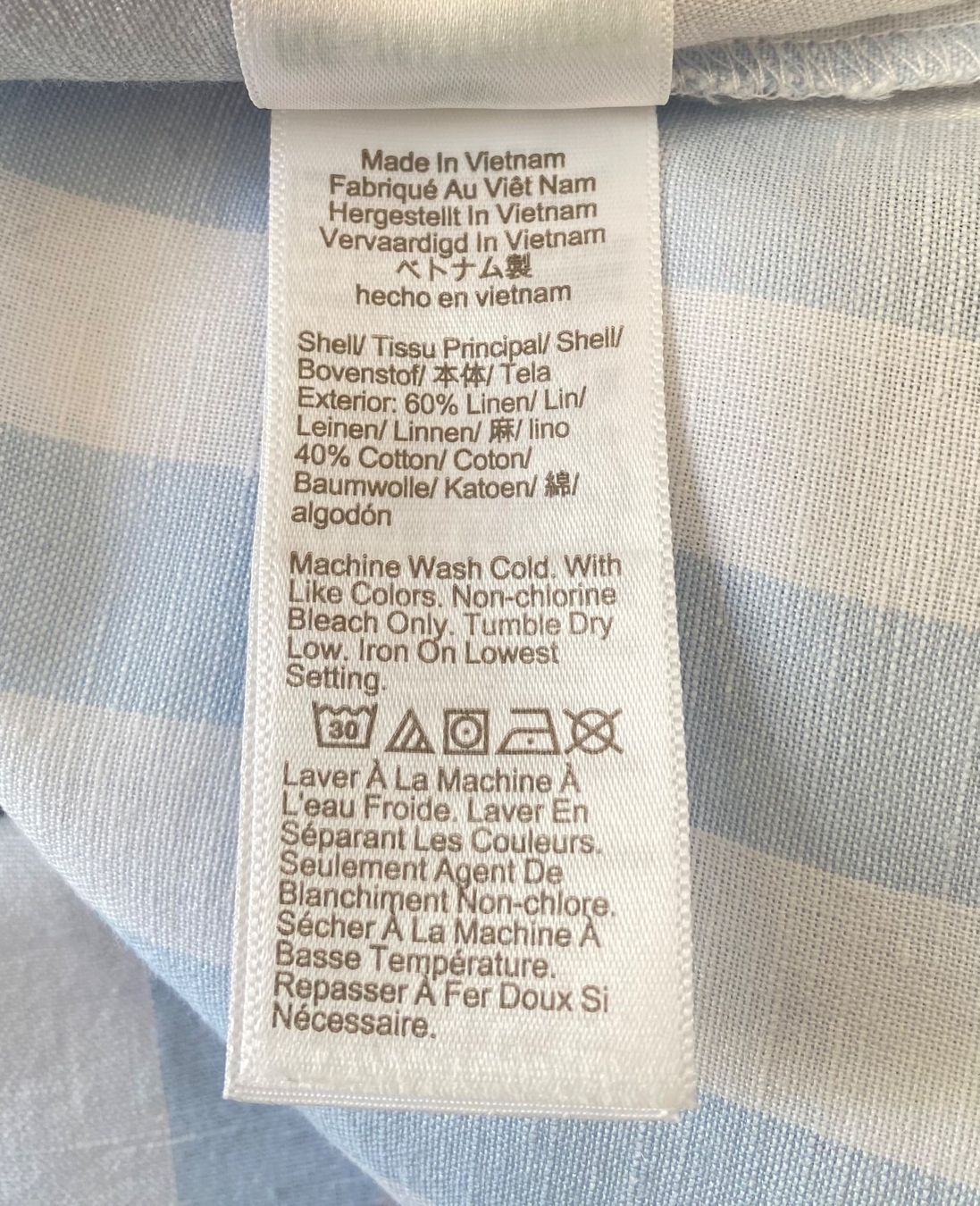 J.Crew Top: J Crew Top aus Leinen/Baumwolle Grösse L – Usato da Oberwil BL venduto da Leni-Mischi 4