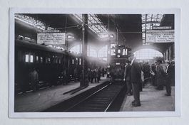 Basel - Bahnhof SBB - Ankunft des ersten elektrischen Zuges