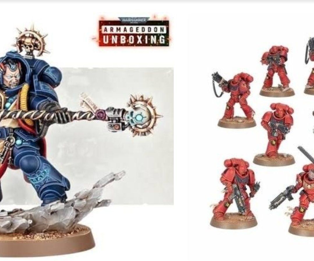 Kit di modellismo & Modellini statici: Warhammer 40.000 Armageddon Librarian + 10 Intercessors – Nuovo (secondo la descrizione) da Zürich venduto da kitkis