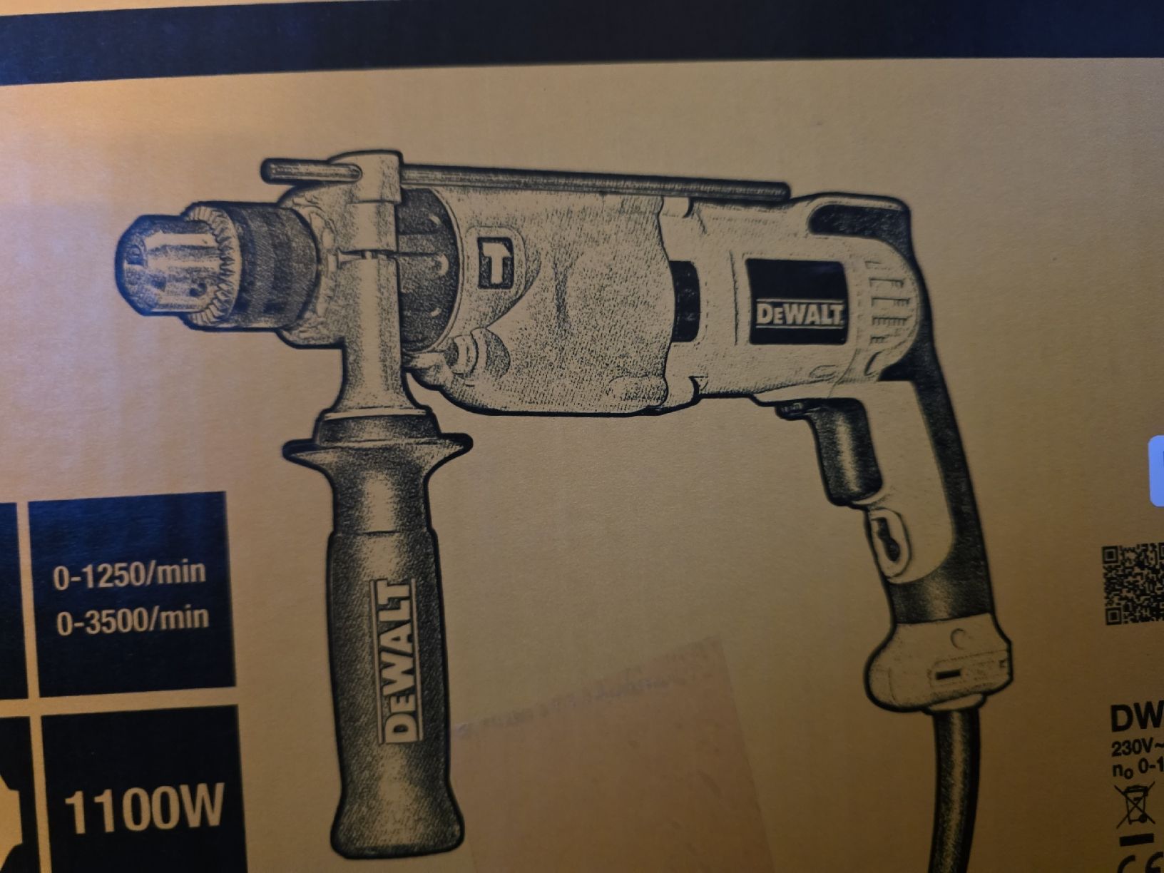 Dewalt Trapani: Perceuse à percussion DeWalt 1100W neuve – Nuovo e nell'imballaggio originale da Fribourg venduto da Patter10