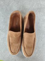 Loafers braun Wildleder Grösse 43 Made in Italy