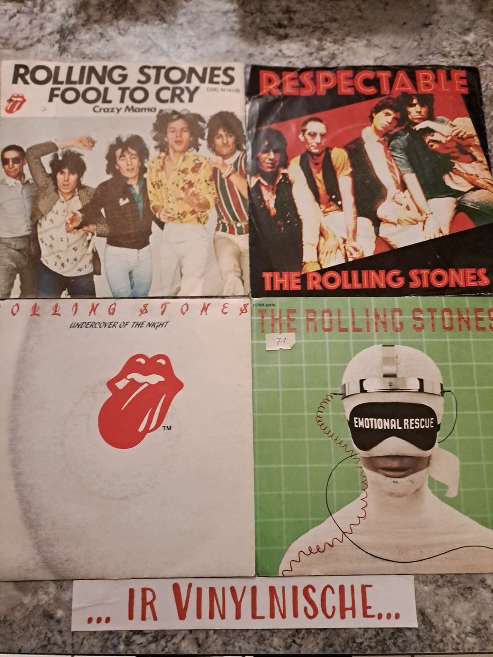 Schallplatten: 4 Singles THE ROLLING STONES – Gebraucht aus Uetendorf von Essiggurken
