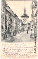 Gruss aus BERN! - Zeitglockenthurm (mit Publikum) ca. 1900