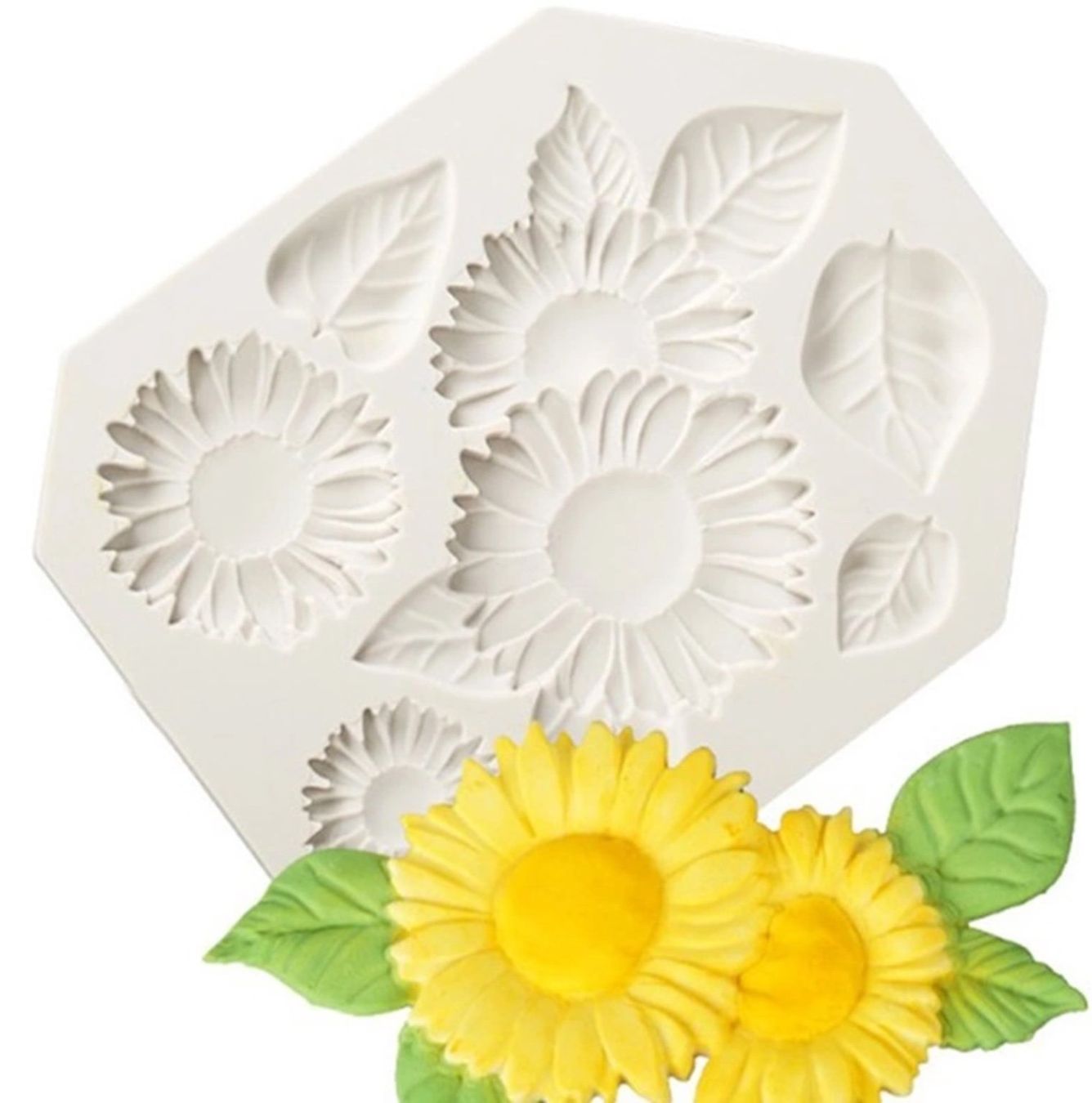 Teglie da forno: Giessform Silikonform Tortendekor Blumen Sonnenblumen – Nuovo e nell'imballaggio originale da Kaltbrunn venduto da schere-stein-papier 2