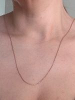 Kette 85cm Halskette 925 Silber roségold 1.4mm Anker