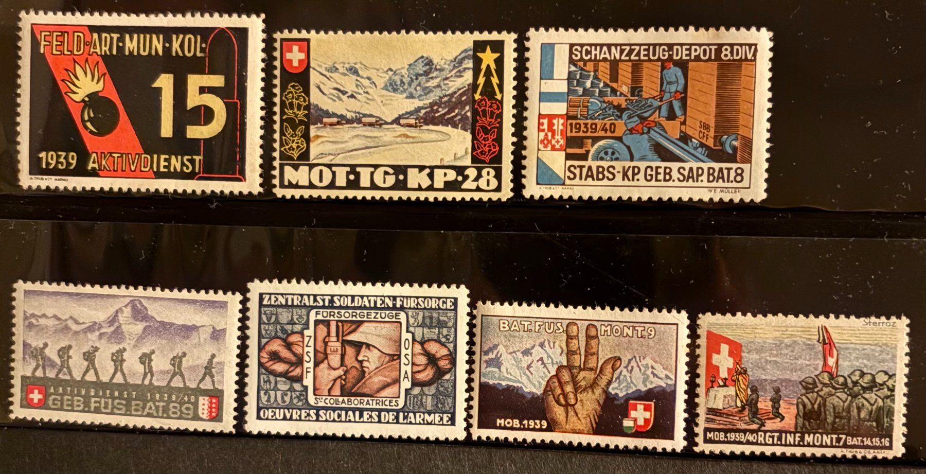 Tutti i francobolli: LOT BRIEFMARKEN SCHWEIZER ARMEE – Usato da Ostermundigen venduto da Wyatt-Earp