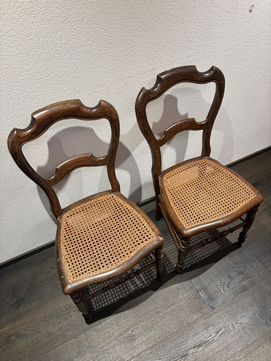 Sedie: Flechtstühle im Louis-Philippe-Stil 2 Stk – Usato da Wittenbach venduto da kramerei.vanessa 2