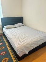 Bett 160x200 mit Bettkasten, inkl. Matratze, anthrazit
