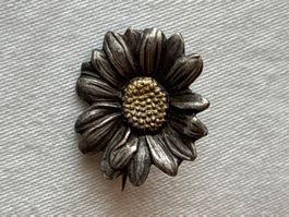 Antike Jugendstil Brosche  Margerite