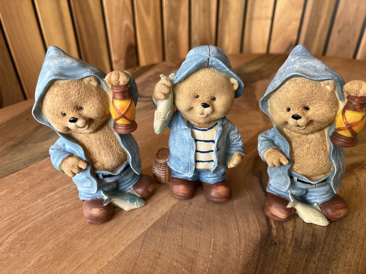 Tutte le decorazioni: 9 Bären Figuren Sommerliche Deko – Usato da Derendingen venduto da Laubfleckerli 1