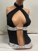 SEXY TOP NECKHOLDER FIGURBETONT GR L NEU