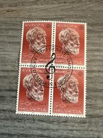 Hans Erni Briefmarke, Helvetia 1986, Viererblock, Top! (54)