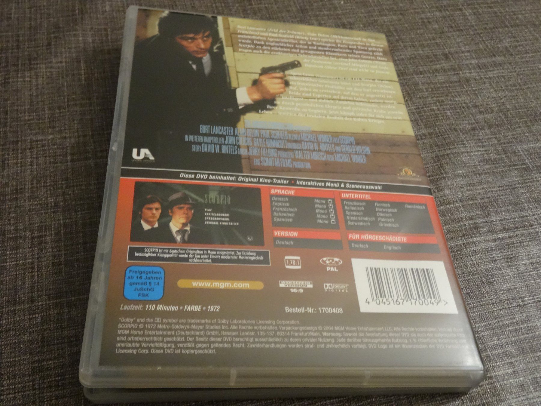 Alle DVDs: DVD Scorpio mit Burt Lancaster Alain Delon – Gebraucht aus Olten von Disc-Verkauf 2