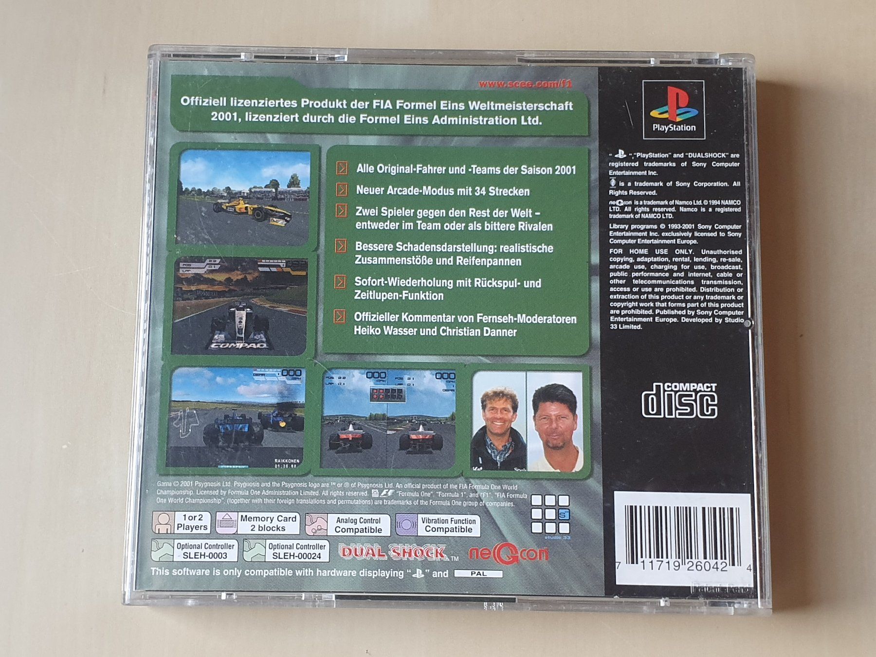 Sony Spiele: Formel Eins 2001 – Gebraucht aus Stansstad von collectorsshop 1