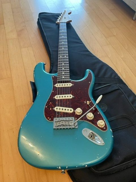 Fender Stratocaster, ocean turquoise, Kloppmann 65er Pickups