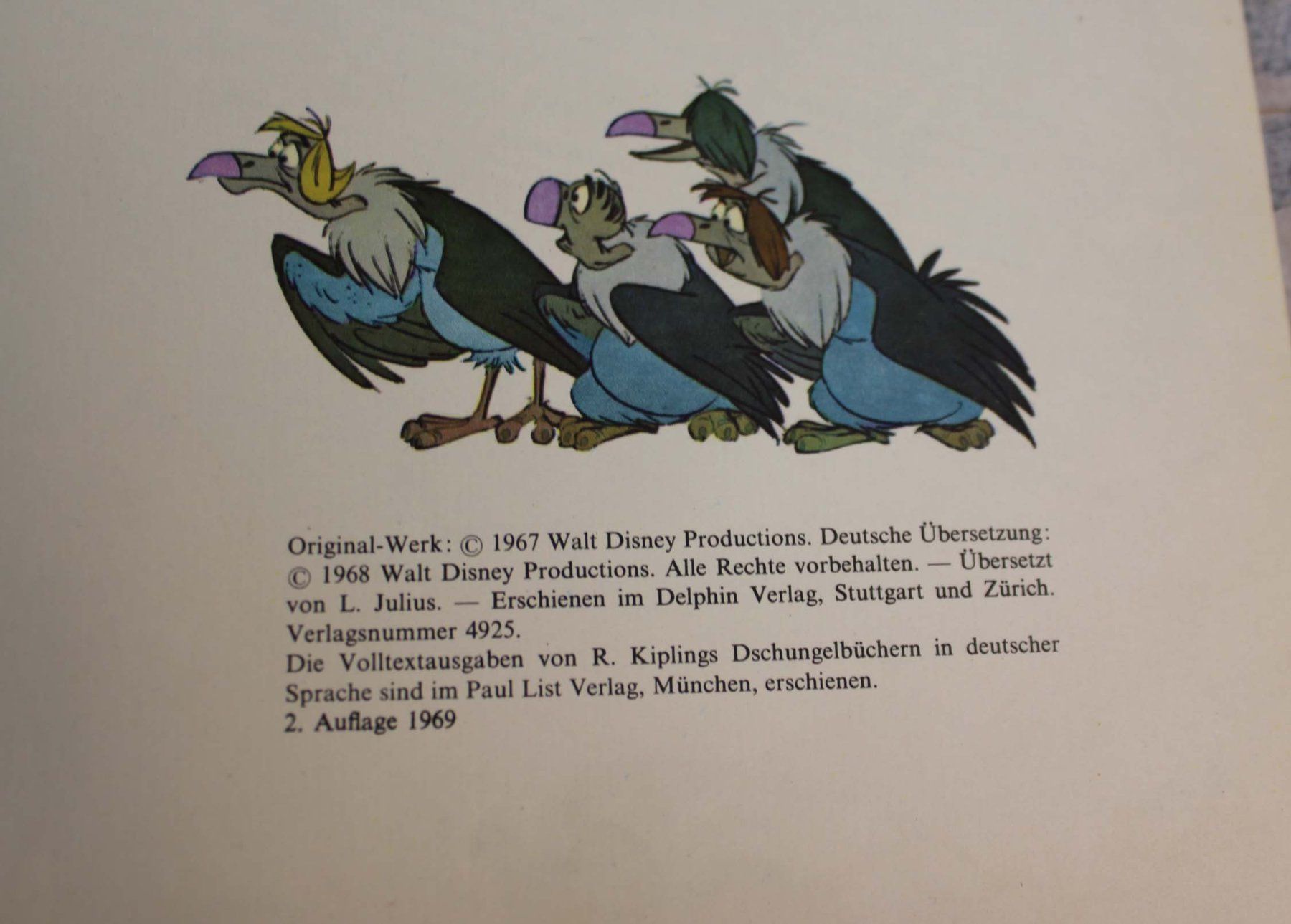 Libri: Walt Disney - Das Dschungelbuch - Rudyard Kipling 1969 – Usato da Härkingen venduto da sammelbecken 2