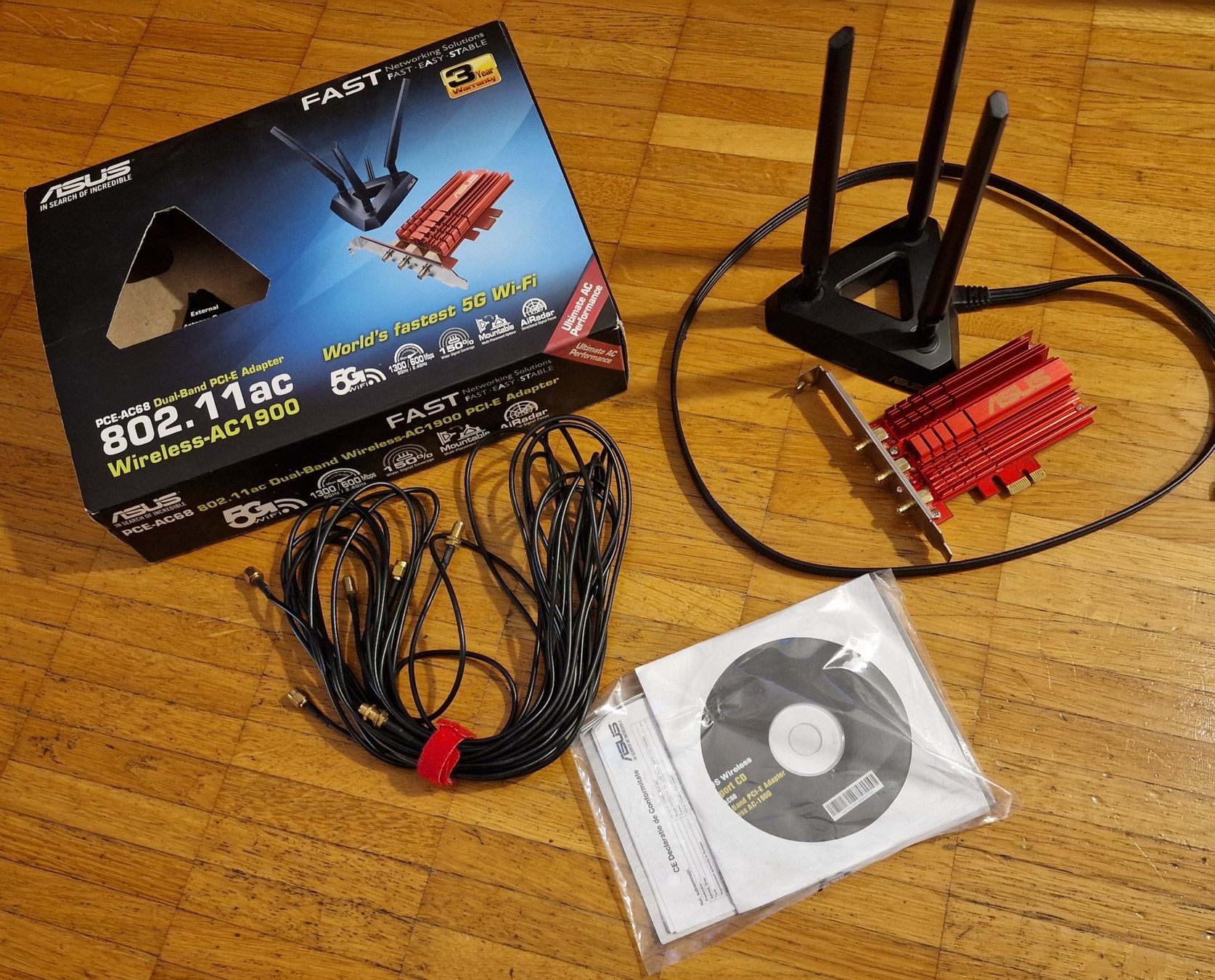 Unità & Adattatore: ASUS PCE-AC68 Dual-Band PCI-E Adapter – Usato da Zürich venduto da Pero6