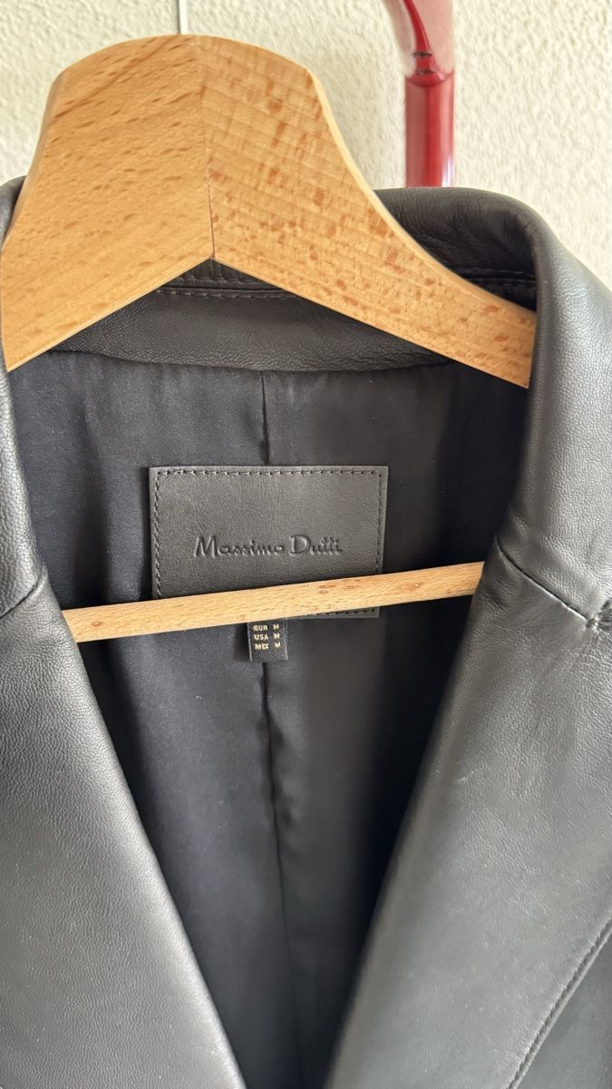 Massimo Dutti Jacken: Massimo Dutti Lederblazer schwarz Grösse M – Gebraucht aus Schlieren von Marjuk 1