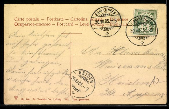 Cartoline postali: AK Arenenberg, Panorama mit Schloss – Usato da Berlin venduto da bartko-reher 1
