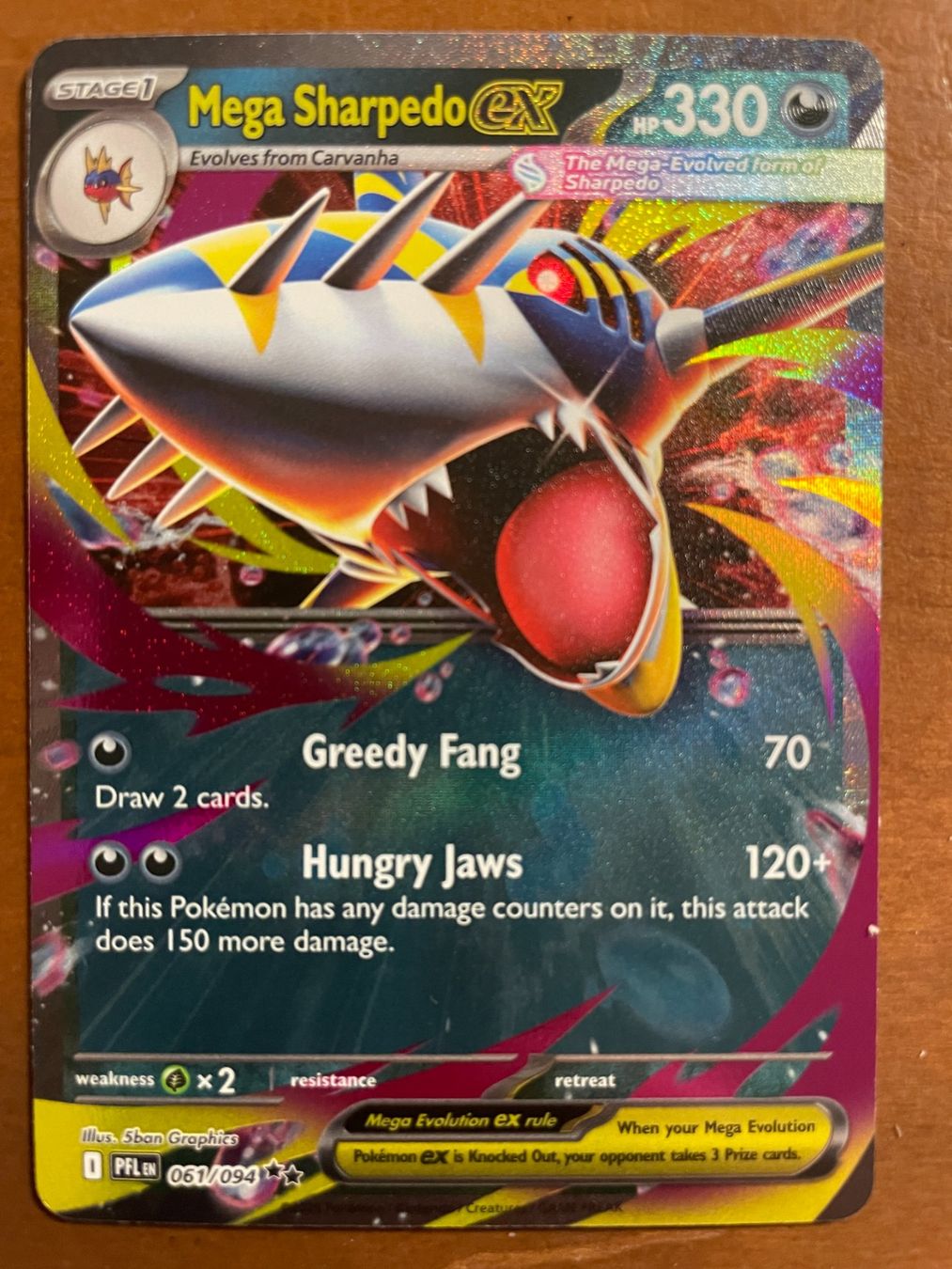 Pokémon Sammelbilder & Trading cards: Pokemon Mega Sharpedo eX (Versand gratis) – Neu (gemäss Beschreibung) aus Chur von Angerson