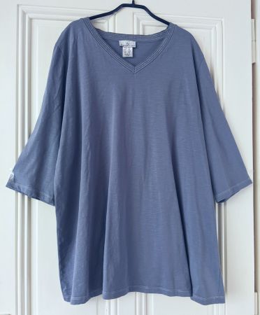 BASICALLY YOU : T-shirt bleu clair/argenté 56