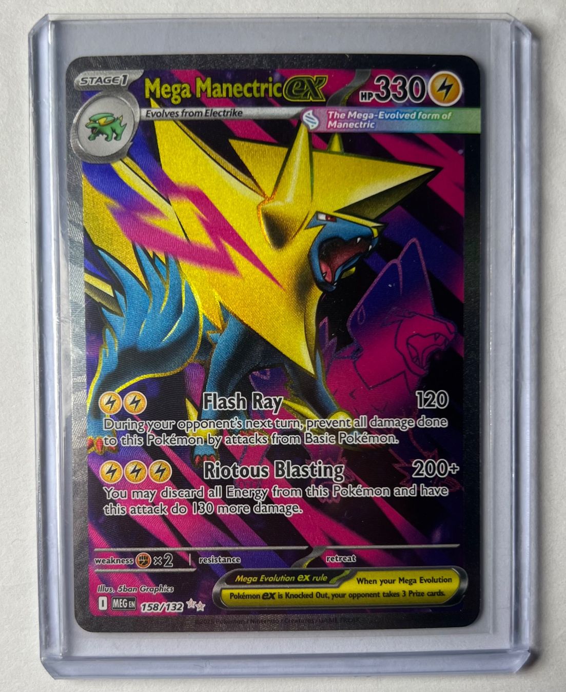 Pokémon Carte collezionabili: Pokemon Mega Manectric ex (MEG 158) EN – Nuovo (secondo la descrizione) da Appenzell venduto da RMBricks