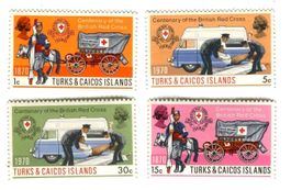 Briefmarken Rotes Kreuz. Turks- und Caicosinseln