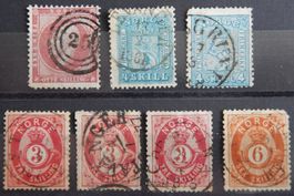 Norwegen ex. Kat. 5-20 gest. 1856/72 Kat. 113 Euro