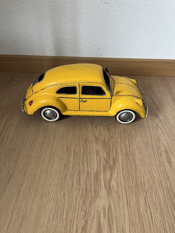 VW Käfer – Gelb (grosses Spielzeug Auto zur Dekoration)