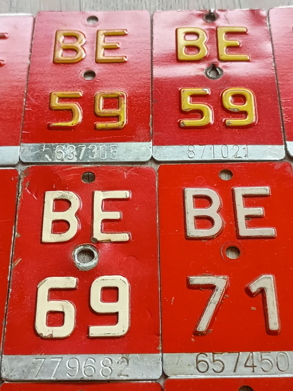 Schilder: Vintage Velonummern – Gebraucht aus Kirchlindach von Chantalone 6