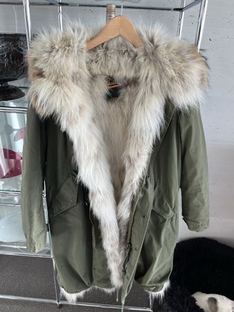 Pelzjacke, Jacke, Mantel, Barbed, Parka, echt Fell gefüttert