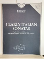3 Early Italian Sonatas – Noten für Sopranblockflöte mit CD