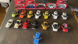 20x Welly Modellautos + 2 Playmobil Autos 