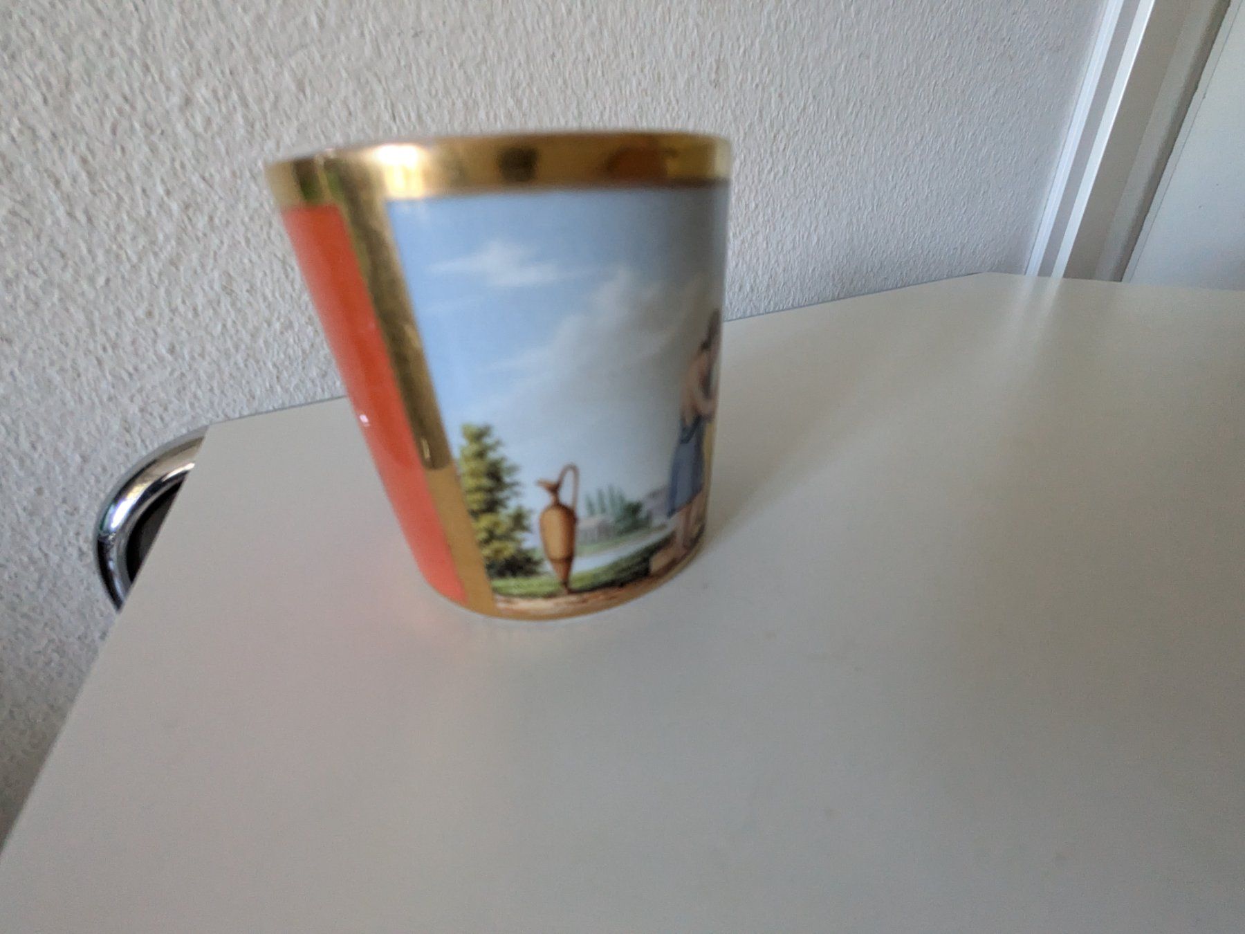 Tassen: Antike handbemalte Tasse – Gebraucht aus Emmen von magelan 3