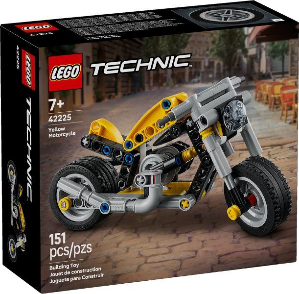 Lego Kit di costruzioni: LEGO Technic 42225 Yellow Motorcycle – Nuovo e nell'imballaggio originale da Basadingen venduto da NekoBricks