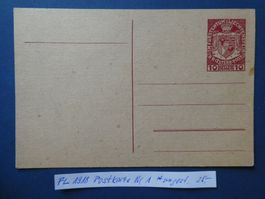 FL 1918 Postkarte Nr. 1 ungestempelt