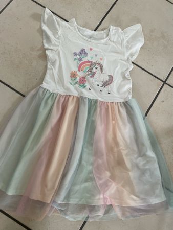 H&M Tüll Kleid, Gr.122/128, Einhorn, Sommerlich!🦄☀️