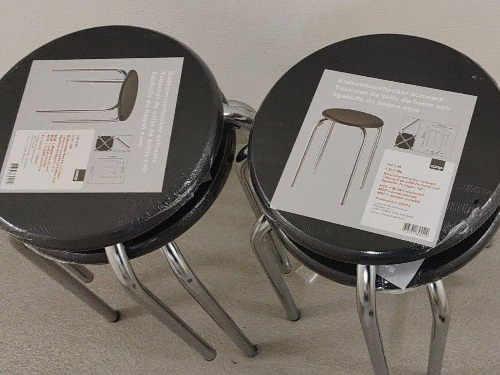 Hocker: 4 Hocker Neu – Neu und originalverpackt aus Dottikon von Oldyfreak 3