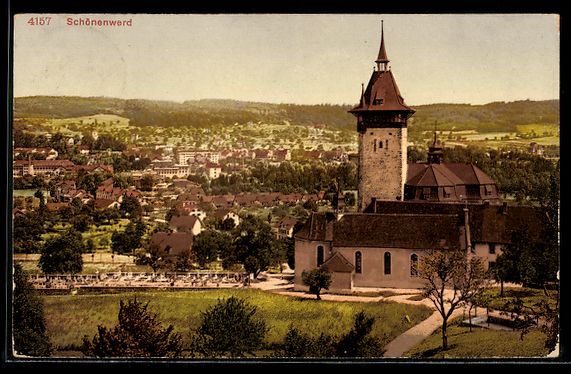 Ansichtskarten: AK Schönenwerd, Kirche und Turm – Gebraucht aus Berlin von bartko-reher