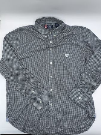 Herren Hemd Chaps kariert blau weiss gebraucht